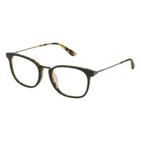 Men'Spectacle frame Police VPL6865106E3 Green Havana (ø 51 mm)