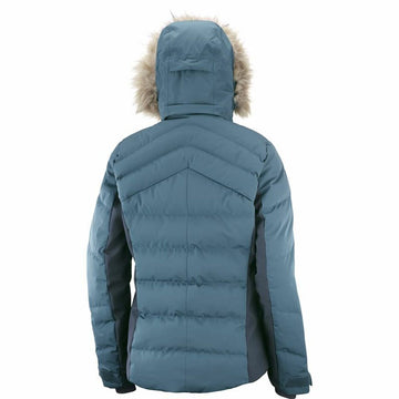 Ski Jacket Salomon Stormcozy Lady Light Blue