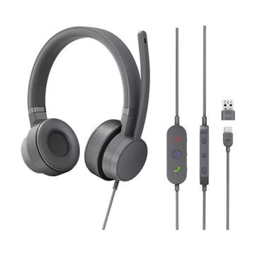 Headphones with Microphone Lenovo Grey