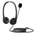 Headphones with Microphone HP Wired USB Headset Black