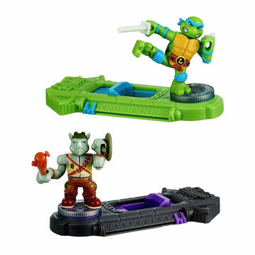 Combat figures Teenage Mutant Ninja Turtles Legends of Akedo: Leonardo vs Rocksteady