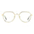 Unisex' Spectacle frame Polaroid PLD-D455-G-J5G Gold Ø 53 mm