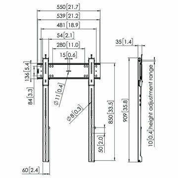 TV Mount Vogel's 7368150 43" 100" 100 kg