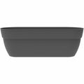 Plant pot EDA 77,3 x 30,7 x 25,9 cm Anthracite Dark grey Plastic Oval Modern