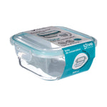 Lunch box 5five 16 x 16 x 7,5 cm Crystal 800 ml