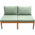 Garden sofa Alma Brown Green Acacia 124 x 70 x 77,5 cm