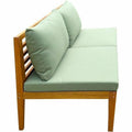 Garden sofa Alma Brown Green Acacia 124 x 70 x 77,5 cm