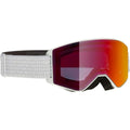 Ski Goggles Alpina Narkoja White Orange Mirror Plastic