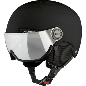 Ski Helmet Alpina Arber Visor Q Lite Black Monochrome 54-58 cm