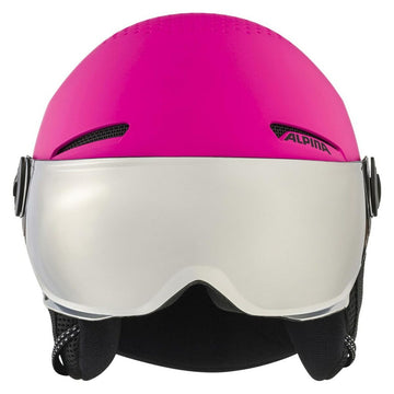 Ski Helmet Alpina Zupo Visor Q-Lite Pink 51-55 cm