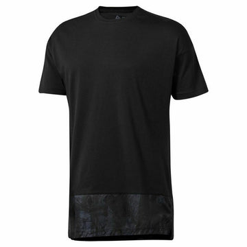 Herren Kurzarm-T-Shirt Reebok Schwarz