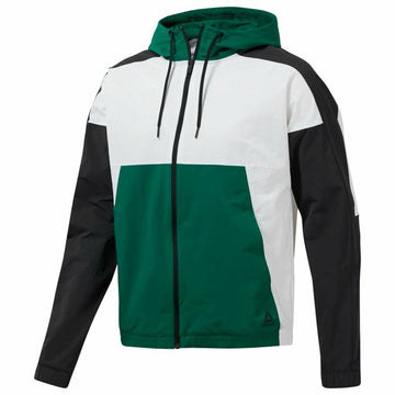 Men's Sports Jacket Reebok Meet You There Woven Green