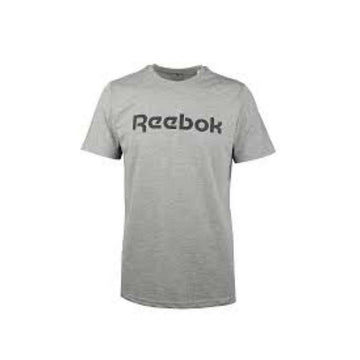 Men’s Short Sleeve T-Shirt Reebok GS REEBOK LINEAR READ TEE 100038780 Grey