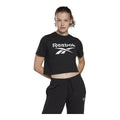 Women’s Short Sleeve T-Shirt Reebok Cropped Identity Black