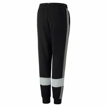 Children's Tracksuit Bottoms Puma Essentials+ Colorblock Black Boys