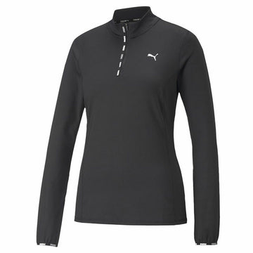 Women’s Long Sleeve T-Shirt Puma Strong 1/4 Zip Black