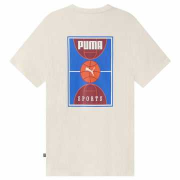 Men’s Short Sleeve T-Shirt Puma Chilli Powder White