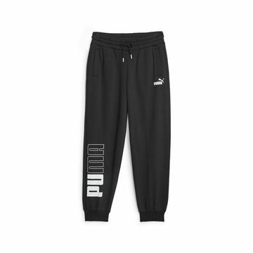 Long Sports Trousers Puma Power Colorblock  Black Lady