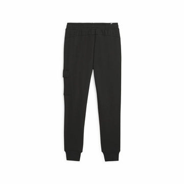 Adult's Tracksuit Bottoms Puma Ess+ Minimal Gold Black Men