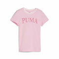 Child's Short Sleeve T-Shirt Puma Squad Pink