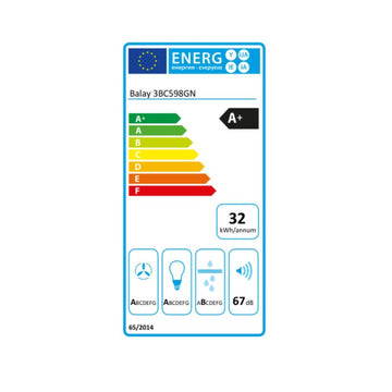 Conventional Hood Balay 3BC598GN 90 cm 840 m3/h 55 dB 163W