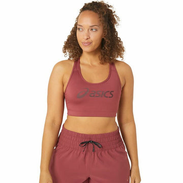 Sports Bra Asics Core Logo Brown