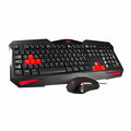 Keyboard and Mouse Tacens MCP1 Black Red Qwerty US