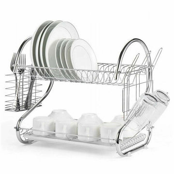 Draining Rack for Kitchen Sink Feel Maestro MR-1025-38  38 x 24 x 39 cm Silver