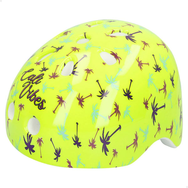 Children's Cycling Helmet Colorbaby Neon Cali Vibes Yellow (4 Units)