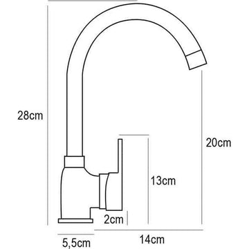 Kitchen Tap Pyramis 090 923 501 Vanilla