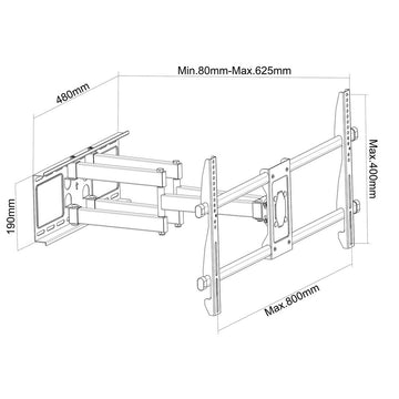 TV Mount Montis LOGAN MT079 85" 37" 80 kg