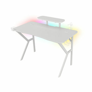 Table Gaming Genesis Holm 320 RGB Blanc