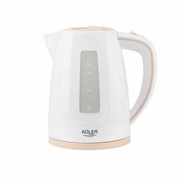 Bouilloire et Théière Adler AD 1264 Blanc Noisette Acier inoxydable Plastique 2200 W 1,7 L