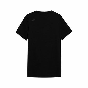 Men’s Short Sleeve T-Shirt 4F Regular Plain Black