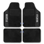 Car Floor Mat Set Sparco F510 Carpet Universal Black 4 Pieces