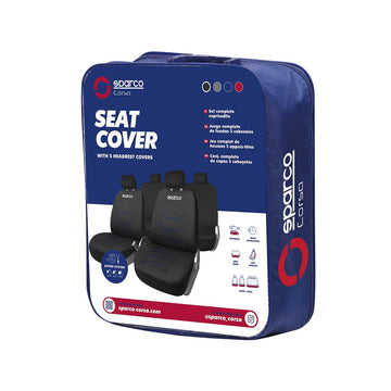 Car Seat Covers Sparco Corsa Black/Blue