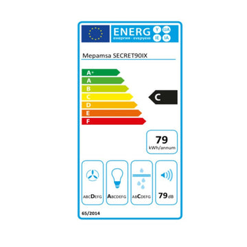 Conventional Hood Mepamsa 305.0486.066 90 cm 540m³/h 69 dB Steel