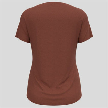 Women’s Short Sleeve T-Shirt Odlo Essential 365 Brown