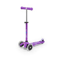 Scooter Micro Maxi Deluxe LED Green Grey Silver Purple