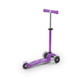 Scooter Micro Maxi Deluxe LED Green Grey Silver Purple