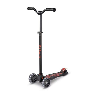 Scooter Micro Micro Deluxe Pro LED Black Red