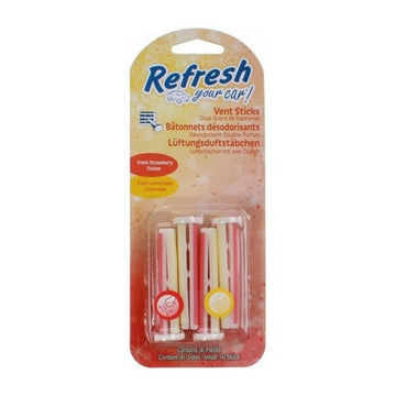 Car Air Freshener California Scents Vent Sticks Strawberry Lemon (2 pcs)