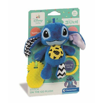 Fluffy toy Stitch 15 x 25 x 6 cm Multicolour Polyester Plastic