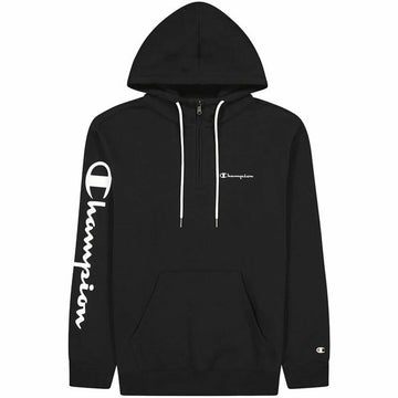 Men’s Hoodie Champion Half Zip Black