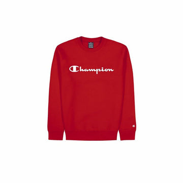 Men’s Hoodie Champion Crewneck White Red