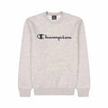 Men’s Hoodie Champion Crewneck White Grey