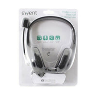 Headphones with Microphone Ewent EW3562 Black