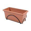 Planter with Dish Plastiken Terracotta polypropylene 50 x 20 cm