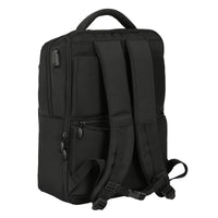 Laptop Backpack Sevilla Fútbol Club Premium 15,6'' Black (31 x 44 x 13 cm)