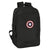 Rucksack for Laptop and Tablet with USB Output Capitán América Black